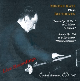 Mindru Katz, Piano CD 169